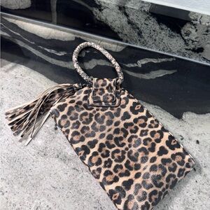 Leopard Print Women's Wristlet